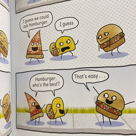 Pizza and Taco: Who’s the best? Book by Stephen Shaskan Hardcover-new - Picture 3 of 4